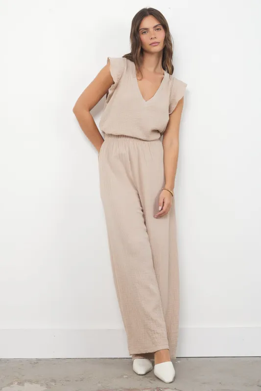 CALI CHILL GAUZE WIDE LEG PANT sold by LAmade