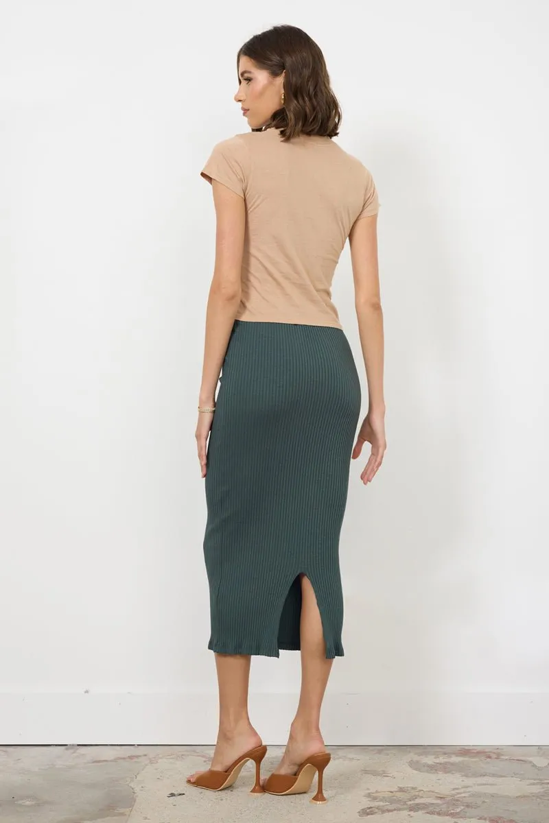 SLIM RIB SKIRT/DRESS - (FINAL SALE) sold by LAmade product image thumbnail 4