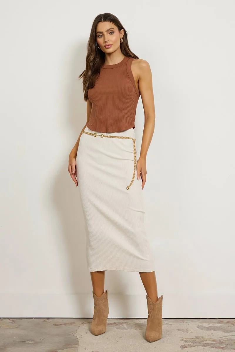 SLIM RIB SKIRT/DRESS - (FINAL SALE) sold by LAmade product image thumbnail 5
