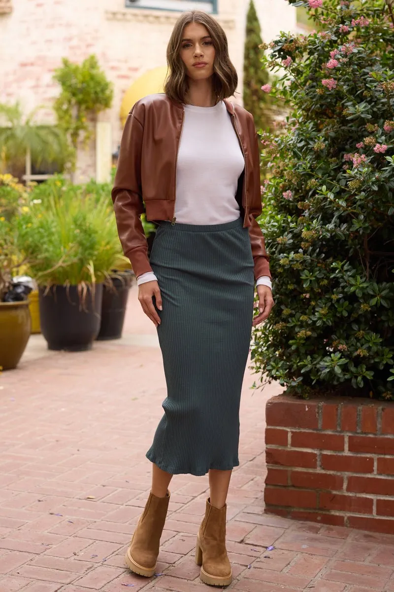 SLIM RIB SKIRT/DRESS - (FINAL SALE) sold by LAmade product image thumbnail 2