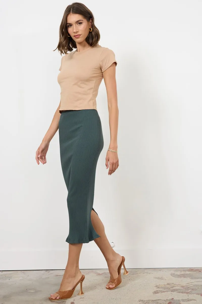SLIM RIB SKIRT/DRESS - (FINAL SALE) sold by LAmade product image thumbnail 3