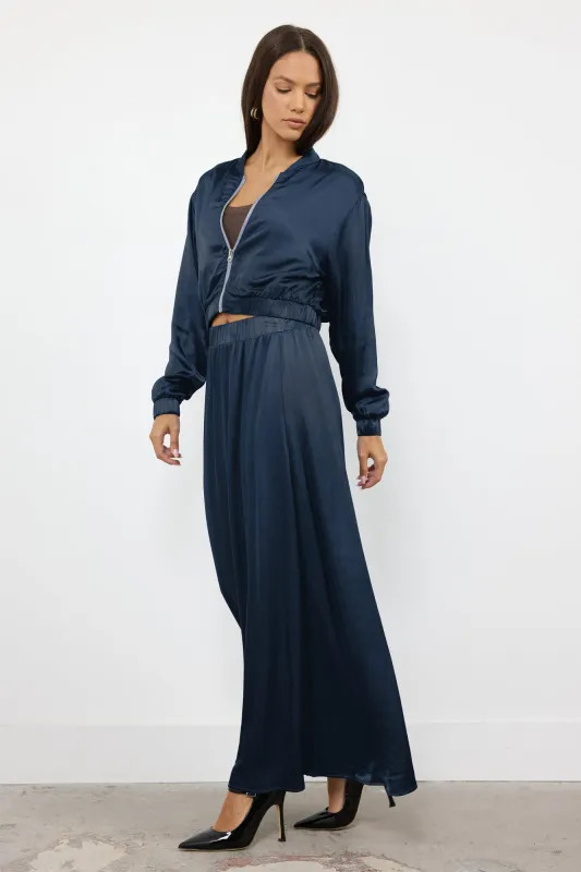 THE EIGHTIES SILKY BOMBER JACKET sold by LAmade