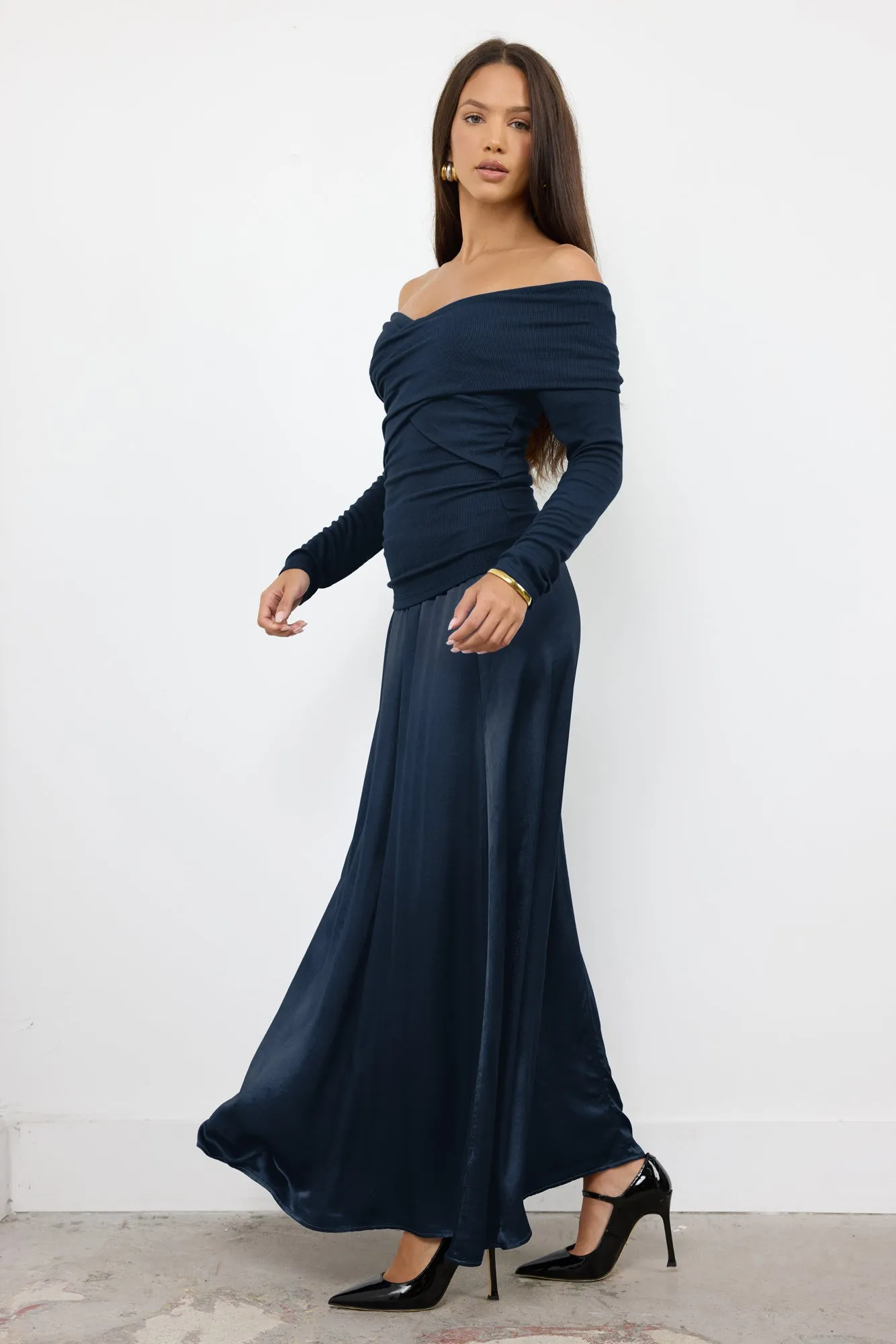 MAUREEN SATIN VOLUME SKIRT sold by LAmade