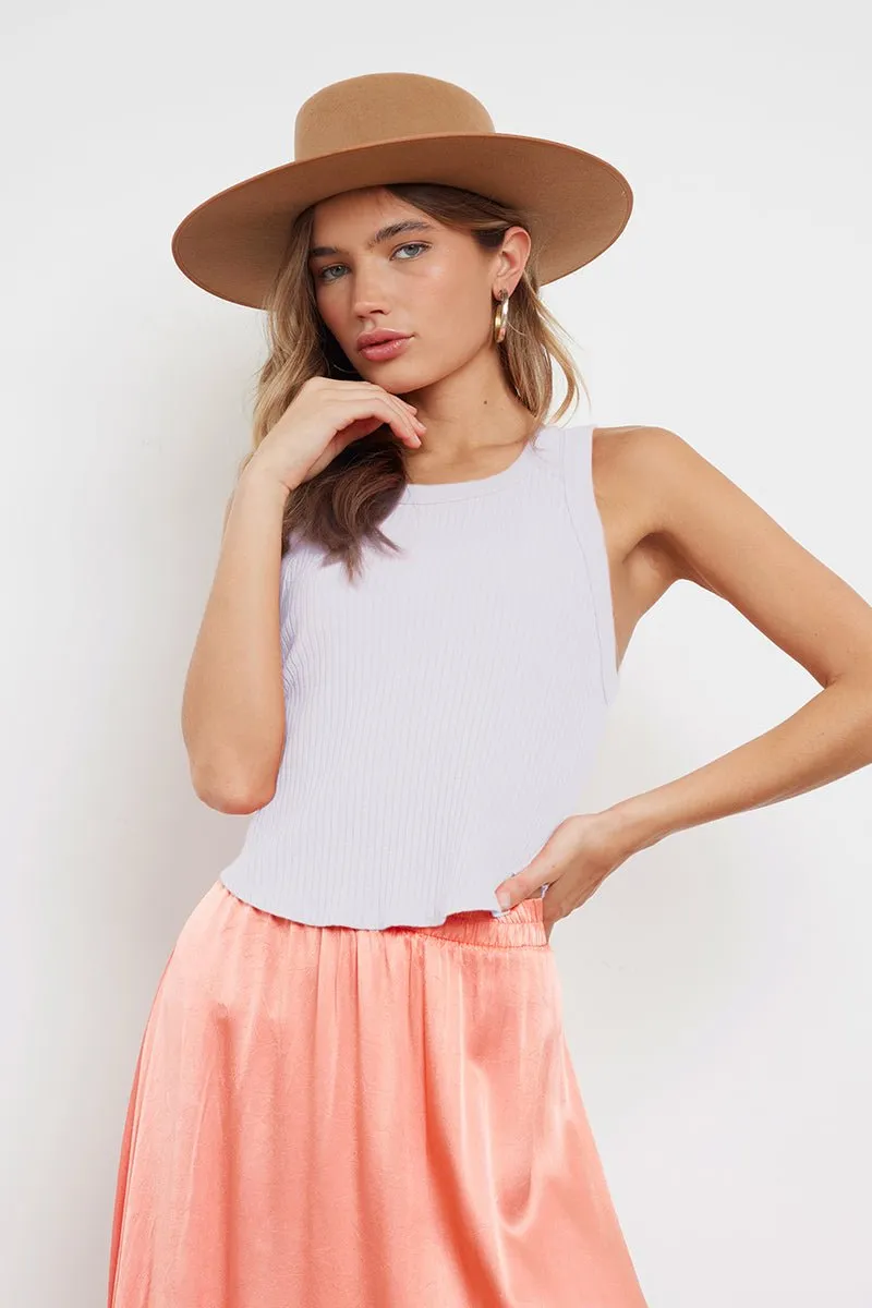 PARADISE CROP SOFT RIB TANK - FINAL SALE sold by LAmade product image thumbnail 5