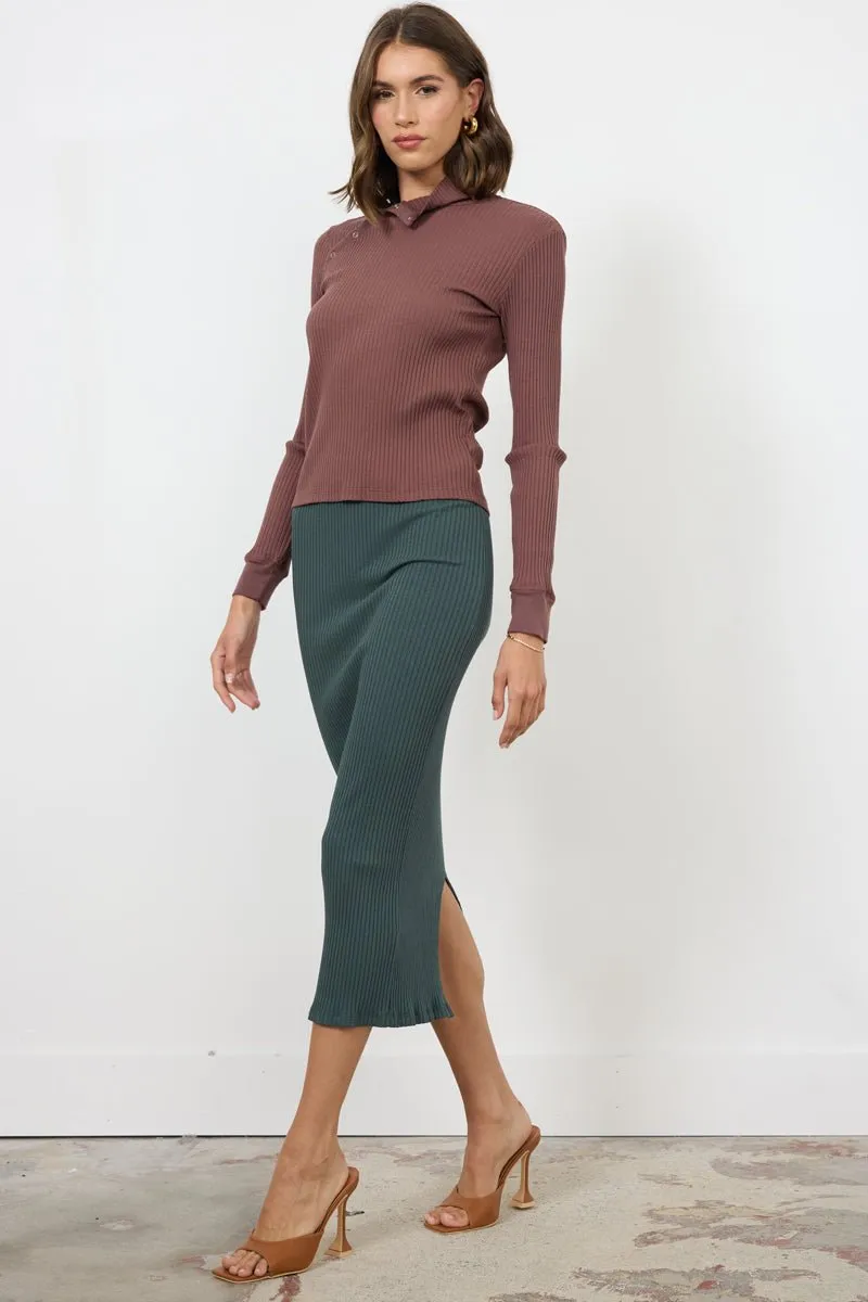 ANDRE LONG SLEEVE SNAP TURTLENECK - FINAL SALE sold by LAmade product image thumbnail 2