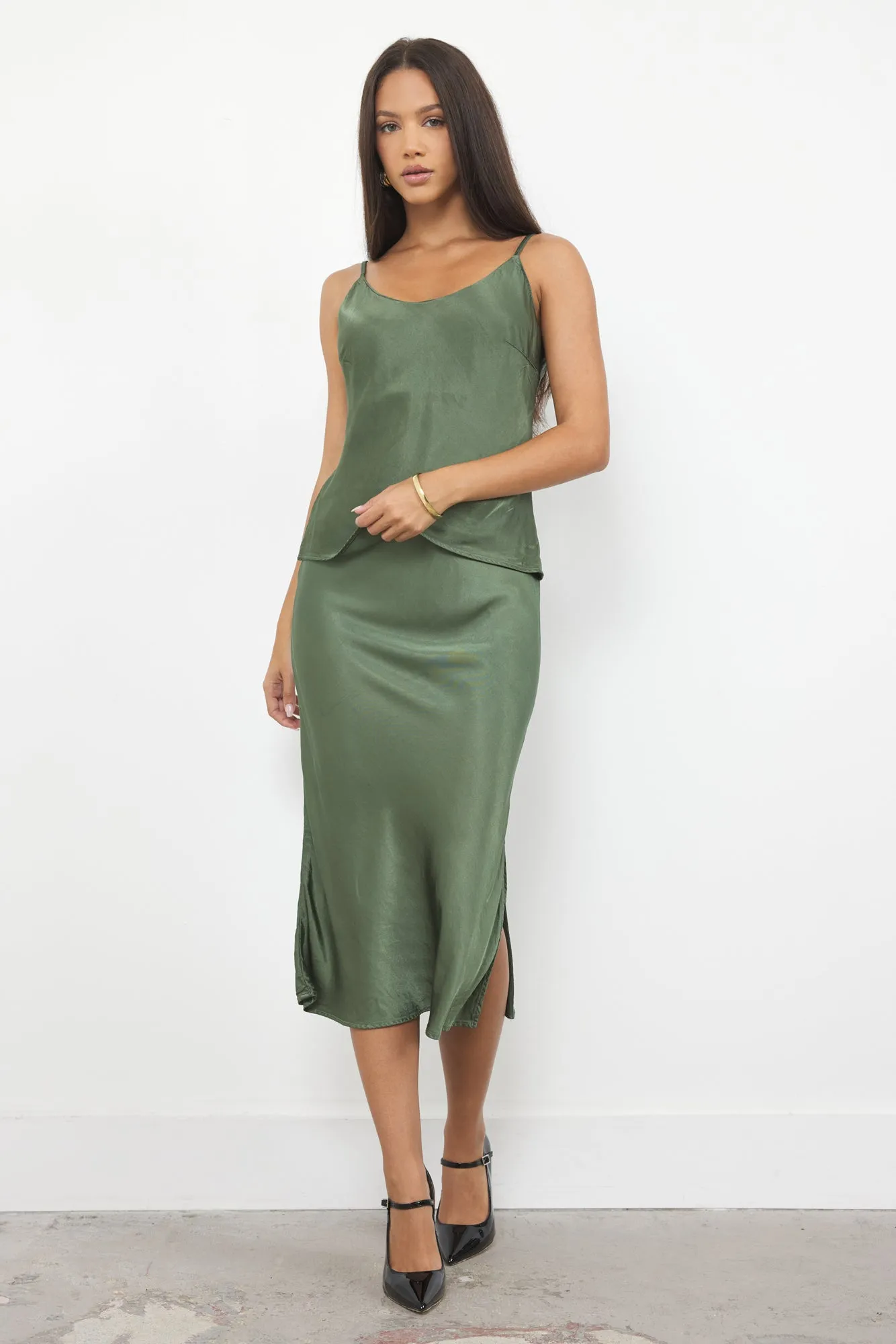 DORIT SILKY SLIP SKIRT sold by LAmade product image thumbnail 2