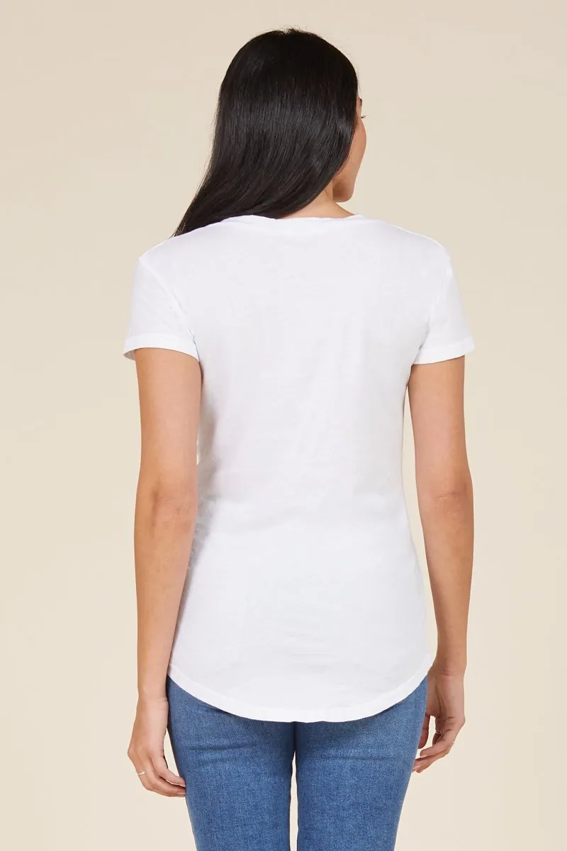 V NECK POCKET TEE sold by LAmade product image thumbnail 4
