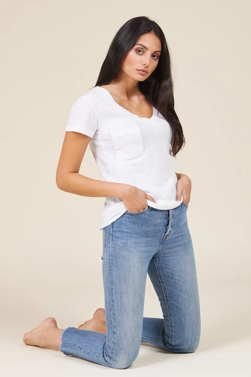 V NECK POCKET TEE sold by LAmade