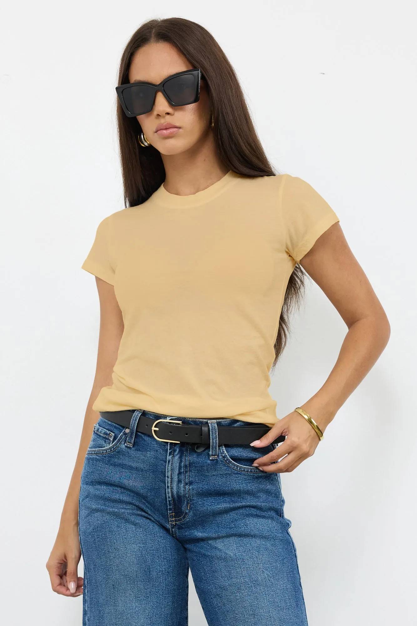 BASIC CLASSIC CREW NECK TEE sold by LAmade product image thumbnail 3