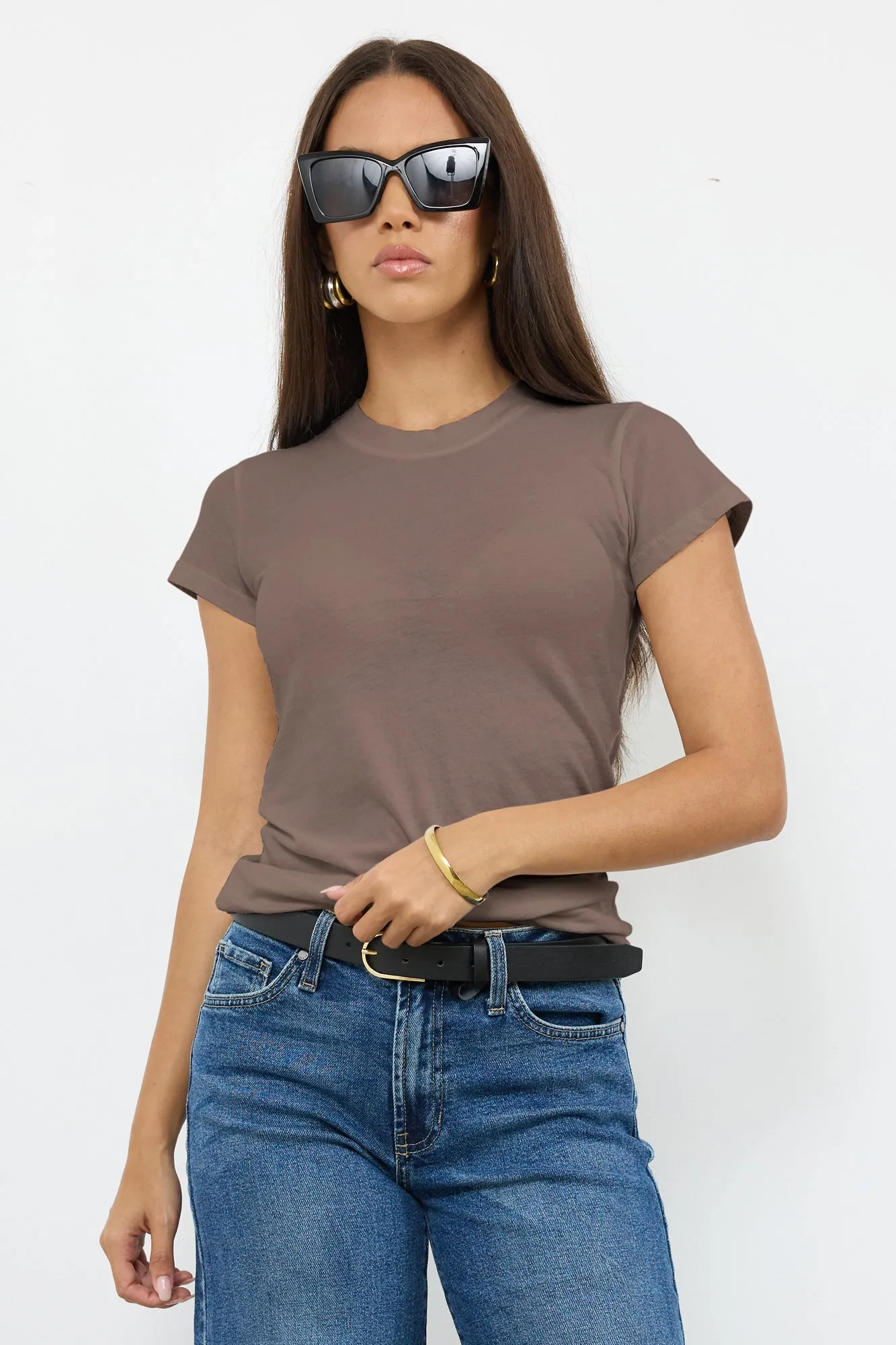 BASIC CLASSIC CREW NECK TEE sold by LAmade product image thumbnail 4