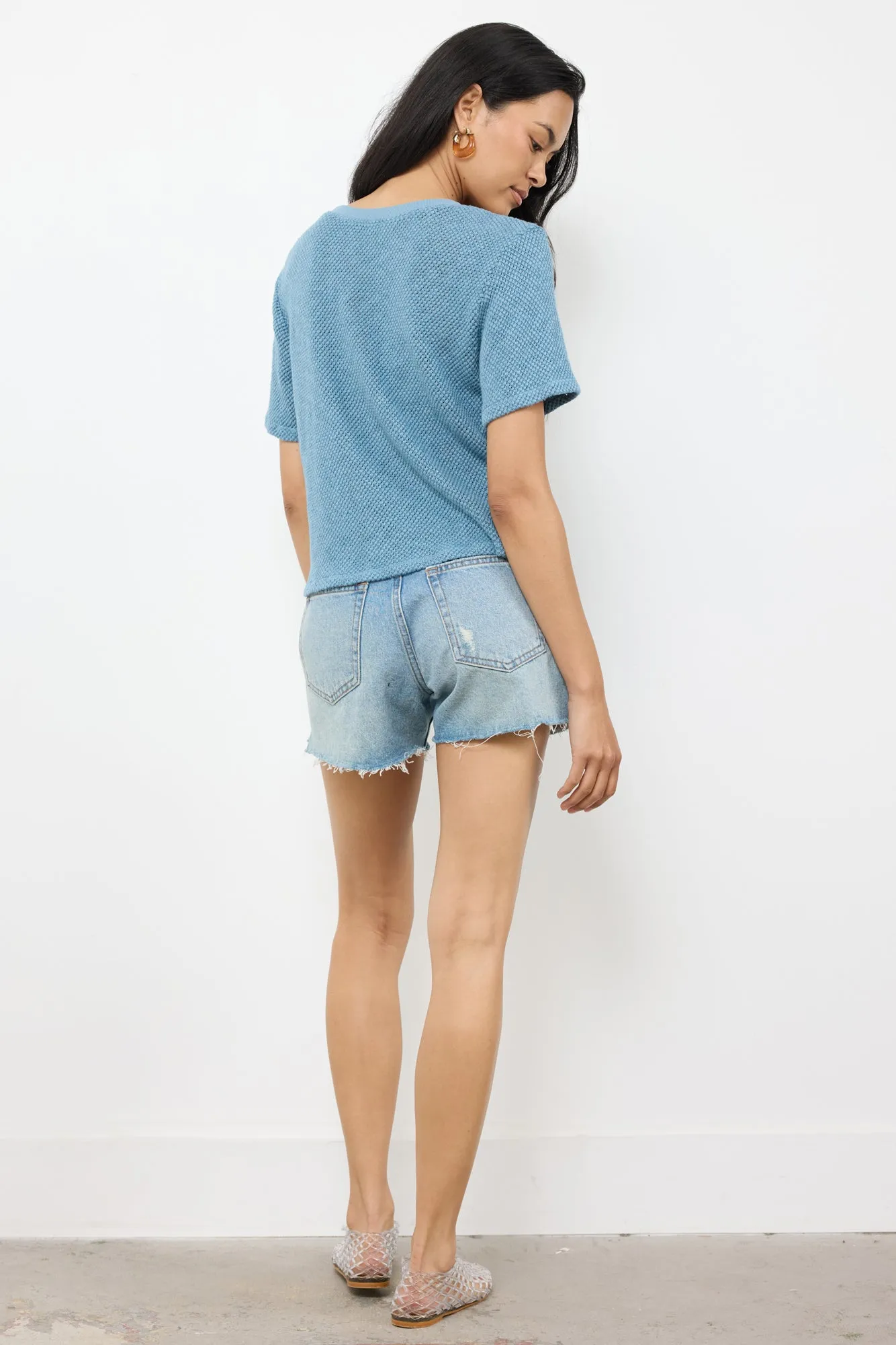 NIGHTS IN THE CITY CROCHET KNIT TEE sold by LAmade product image thumbnail 4