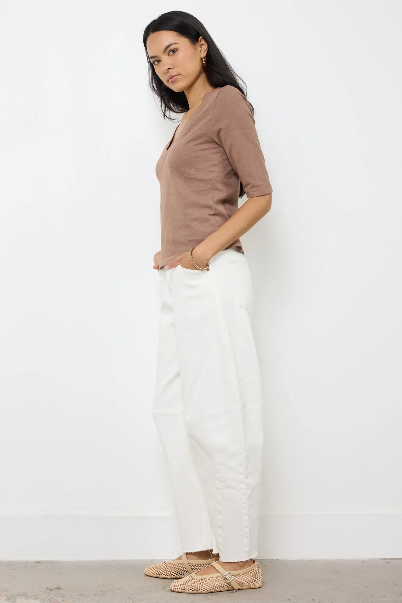 HEAVY SLUB 3/4 SLEEVE TEE sold by LAmade product image thumbnail 3