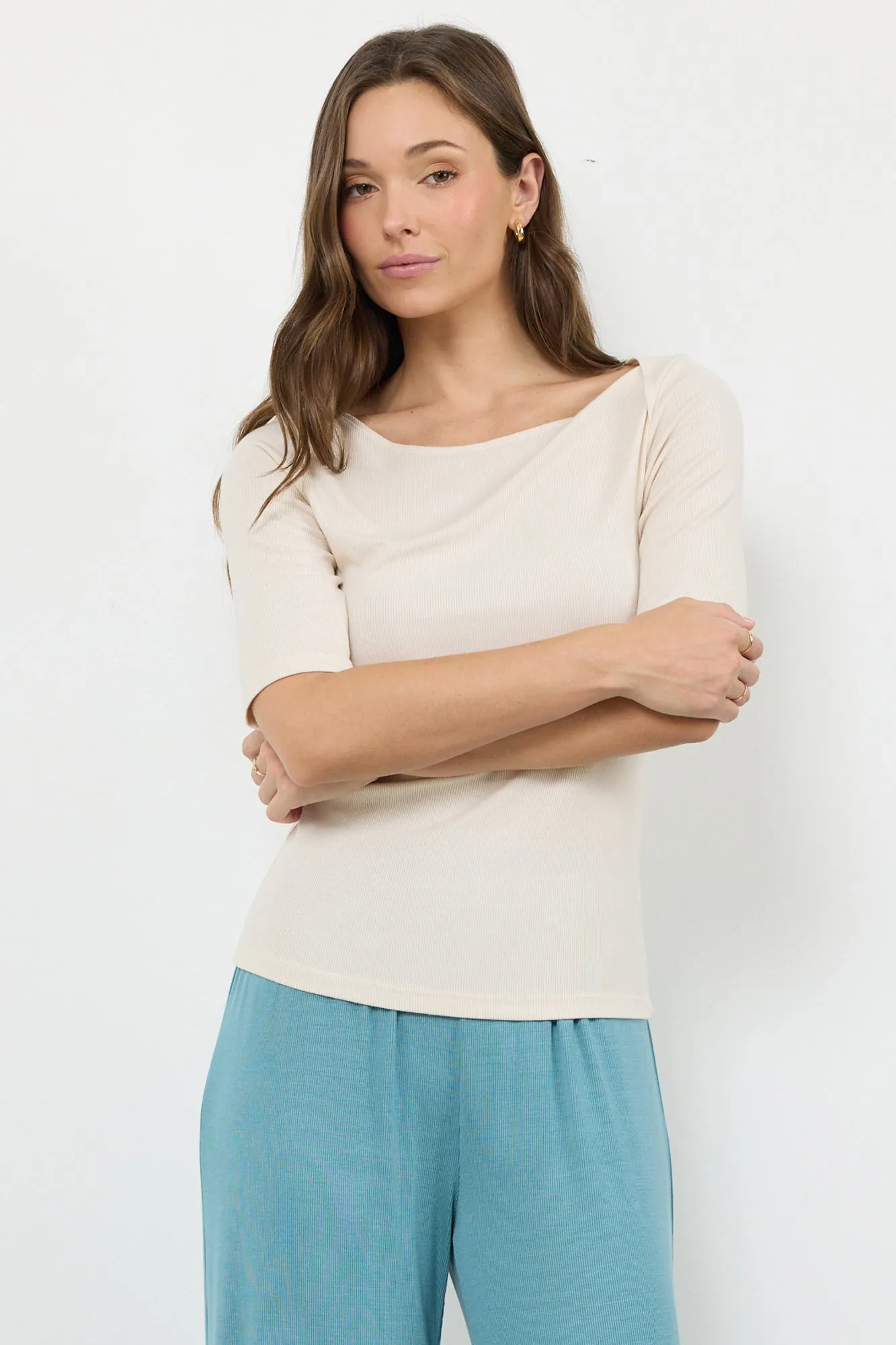 MAISON SCOOP NECK TOP sold by LAmade product image thumbnail 2