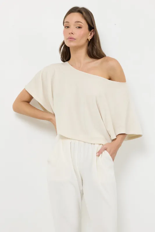 LARK OFF SHOULDER VELOUR TOP made by LAmade