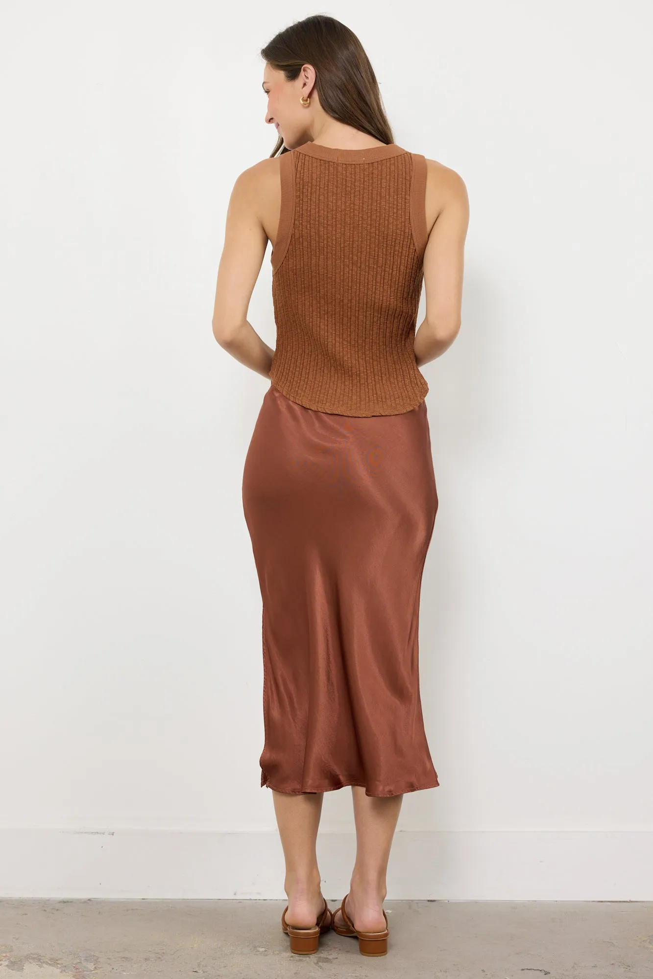 AIDA VARIEGATED STRIPE RACERFRONT TANK sold by LAmade product image thumbnail 4
