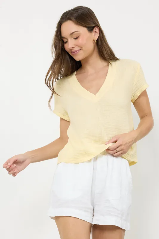 SURI DEEP V GAUZE TEE made by LAmade