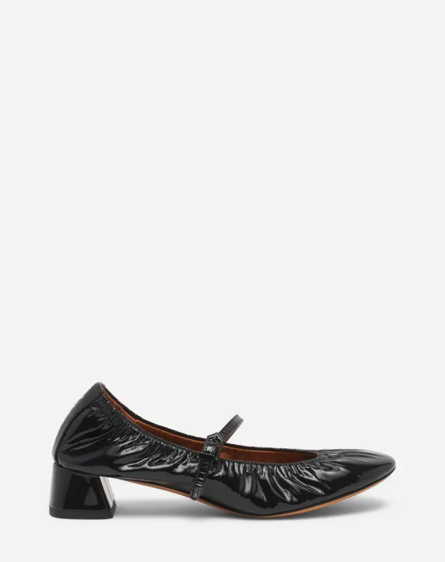 HEELED MARY JANE IN GLOSSY LEATHER sold by Lanvin