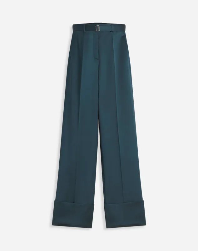 WIDE-LEG PANTS WITH CUFFS sold by Lanvin
