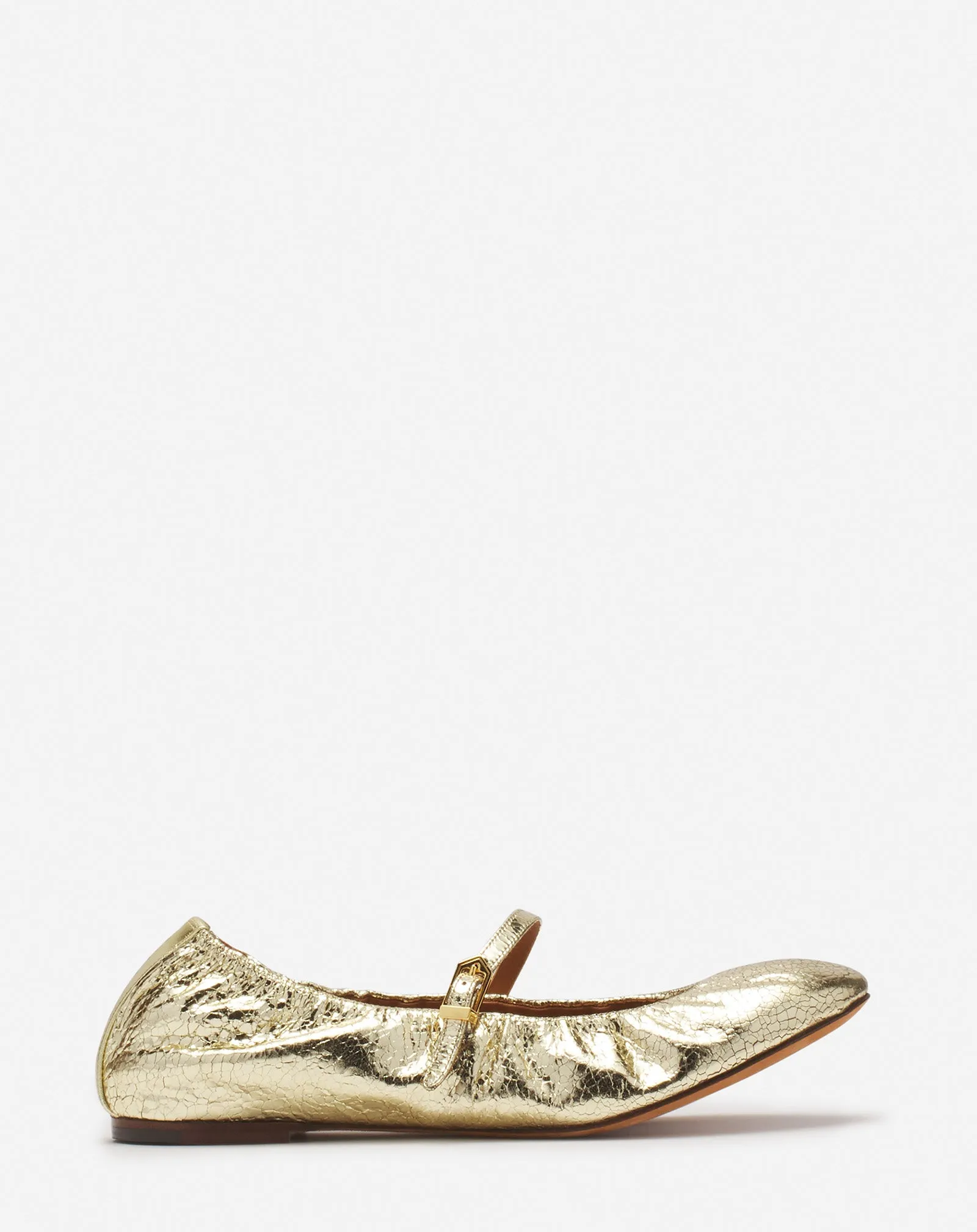 MARY JANE IN CRACKLED METALLIC LEATHER sold by Lanvin