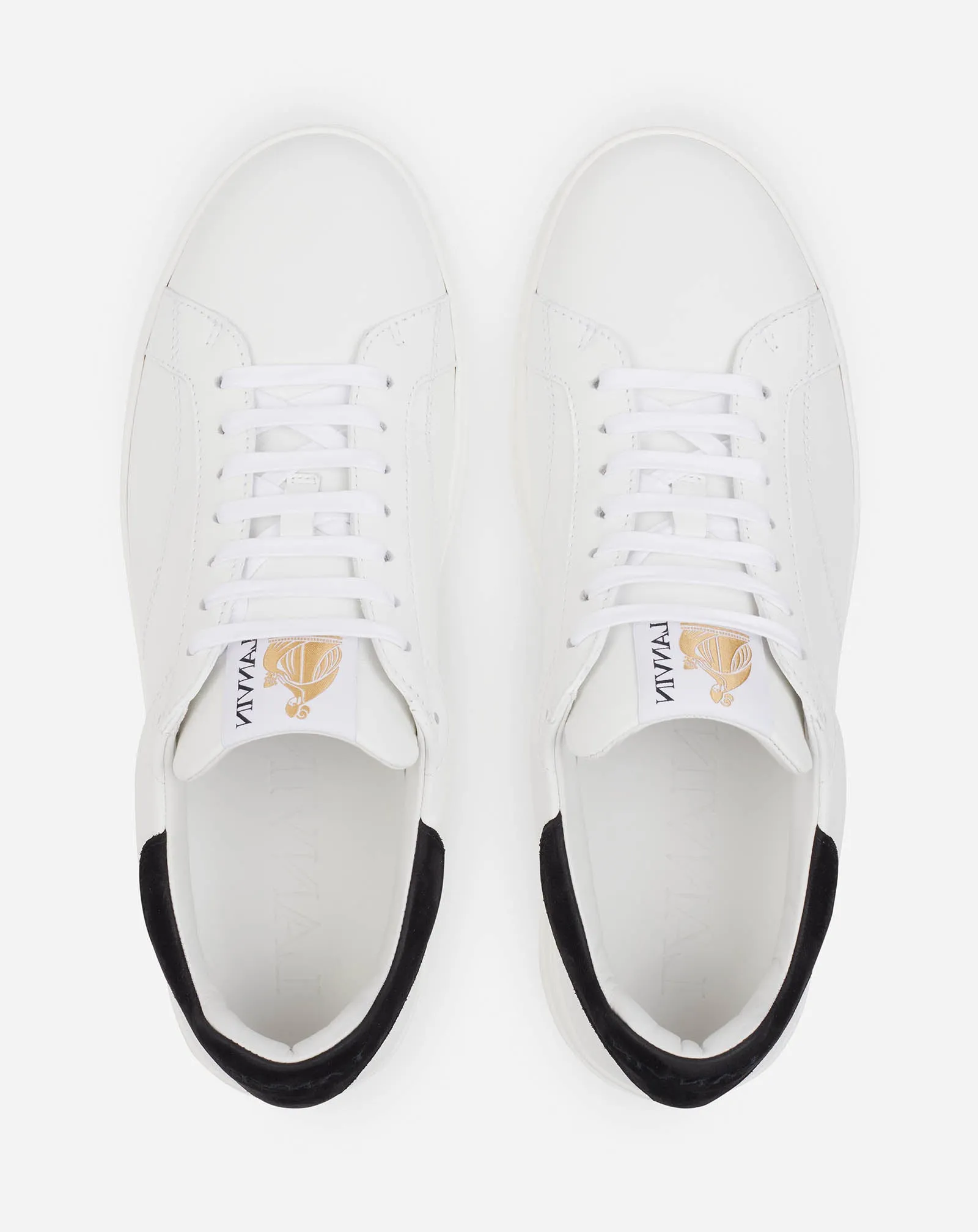 DDB0 LEATHER AND SUEDE SNEAKERS sold by Lanvin product image thumbnail 4