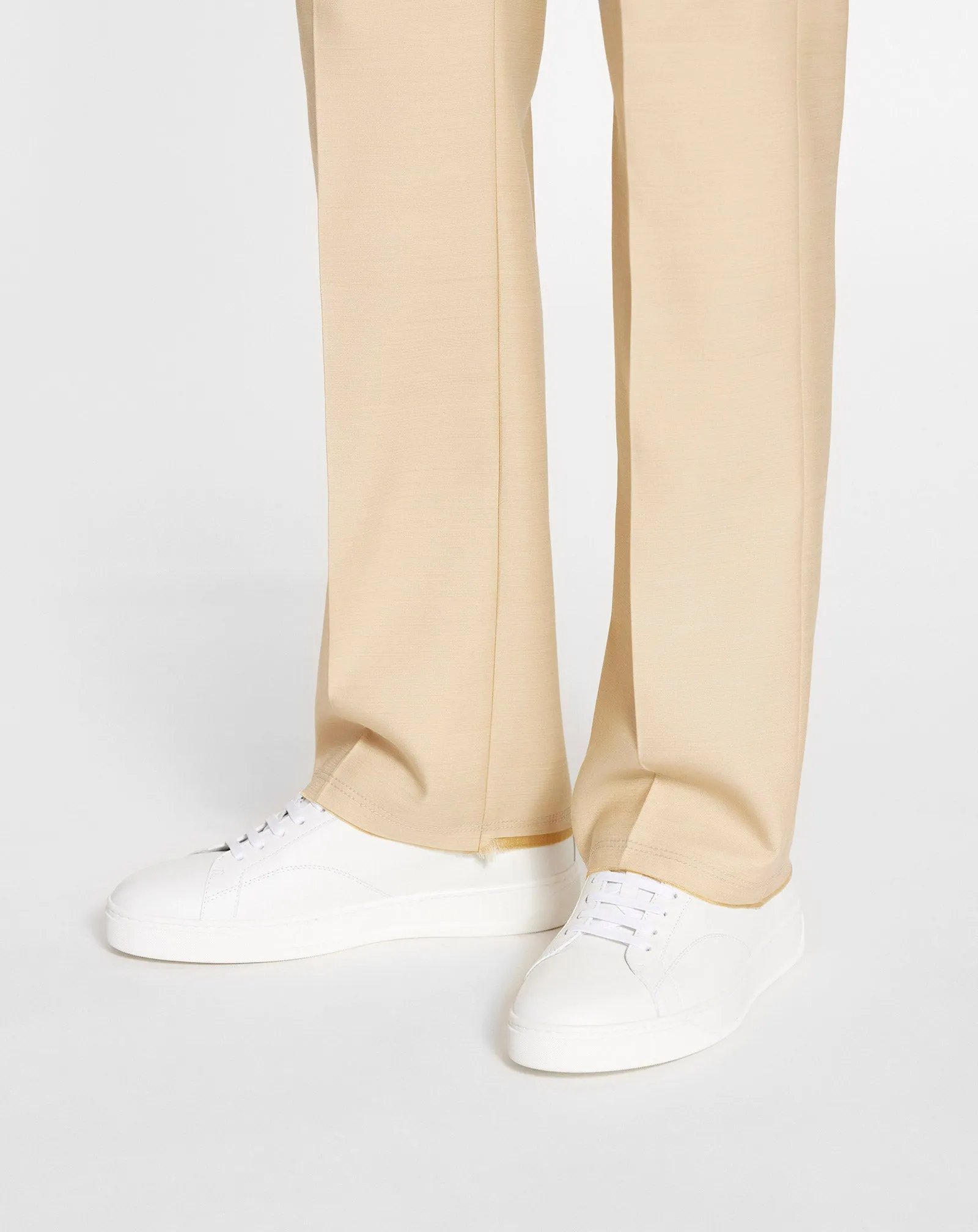 DDB0 LEATHER AND SUEDE SNEAKERS sold by Lanvin product image thumbnail 3