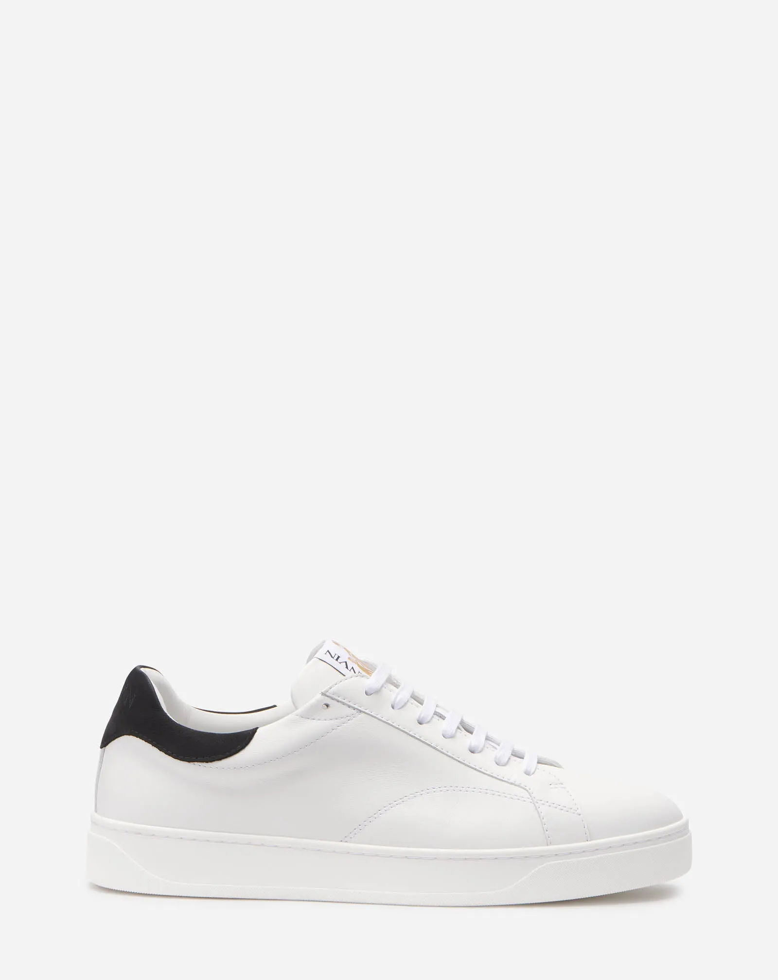 DDB0 LEATHER AND SUEDE SNEAKERS sold by Lanvin