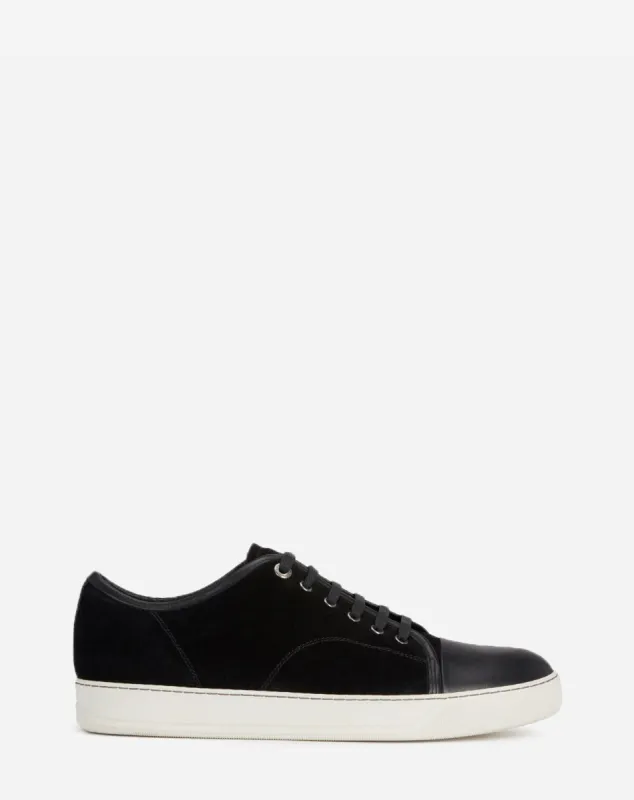 DBB1 LEATHER AND SUEDE SNEAKERS sold by Lanvin