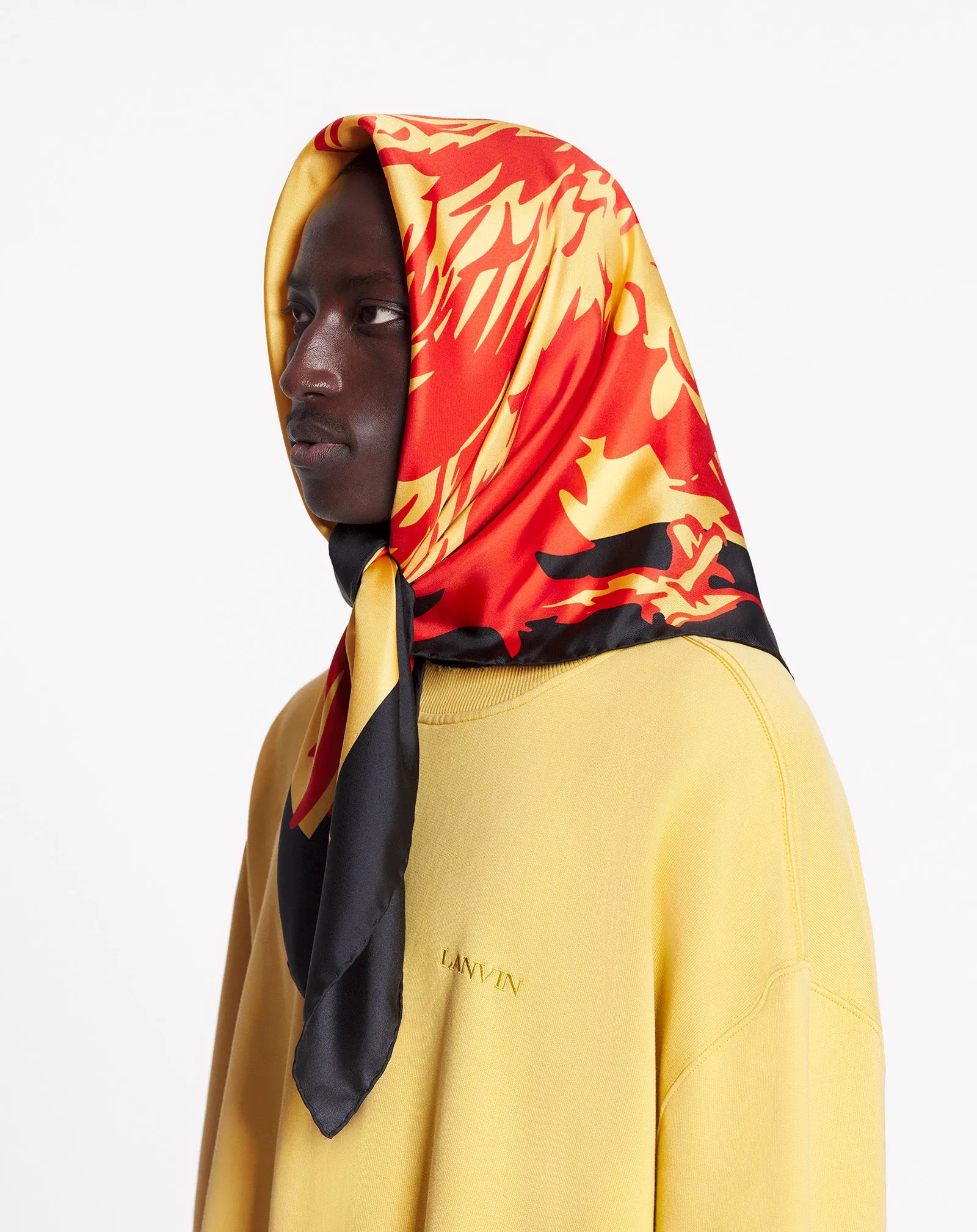 LANVIN x FUTURE PRINTED SILK EAGLE SCARF sold by Lanvin product image thumbnail 2