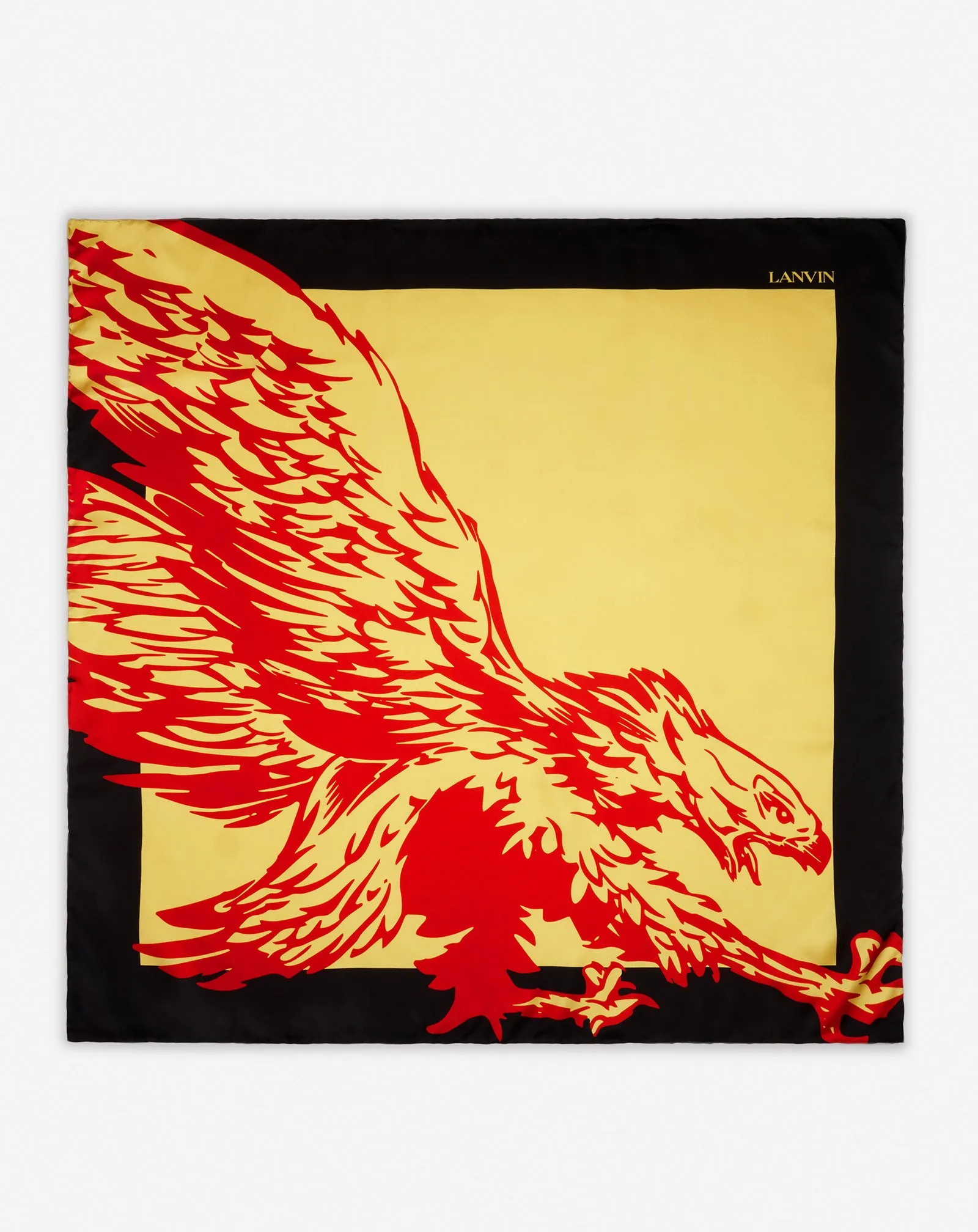 LANVIN x FUTURE PRINTED SILK EAGLE SCARF sold by Lanvin