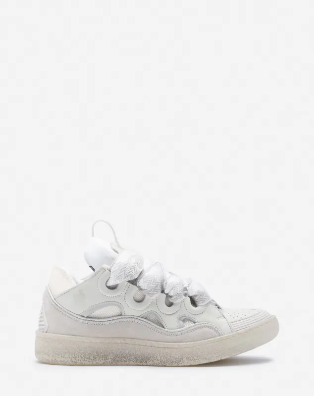 LEATHER CURB SNEAKERS sold by Lanvin