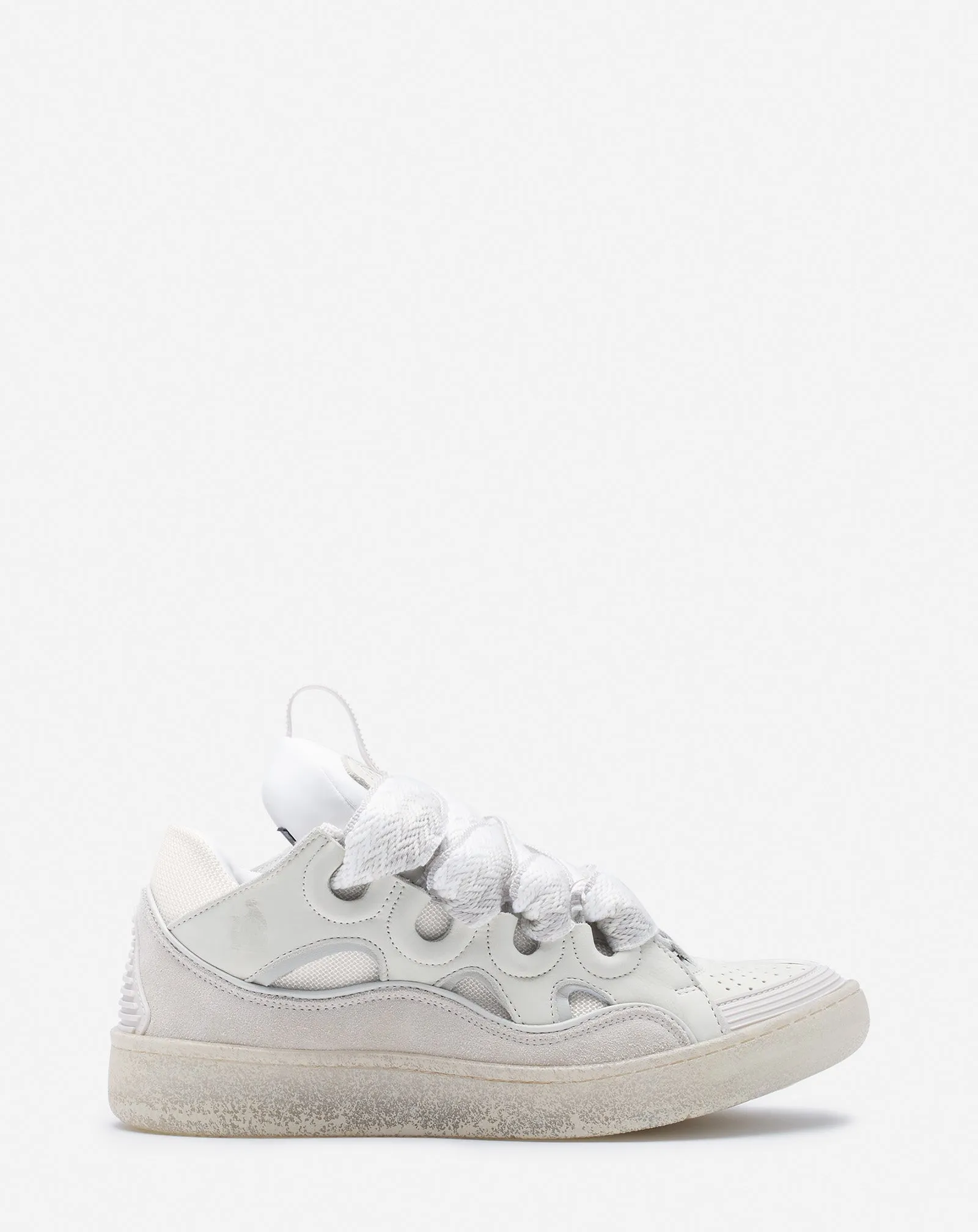 LEATHER CURB SNEAKERS sold by Lanvin
