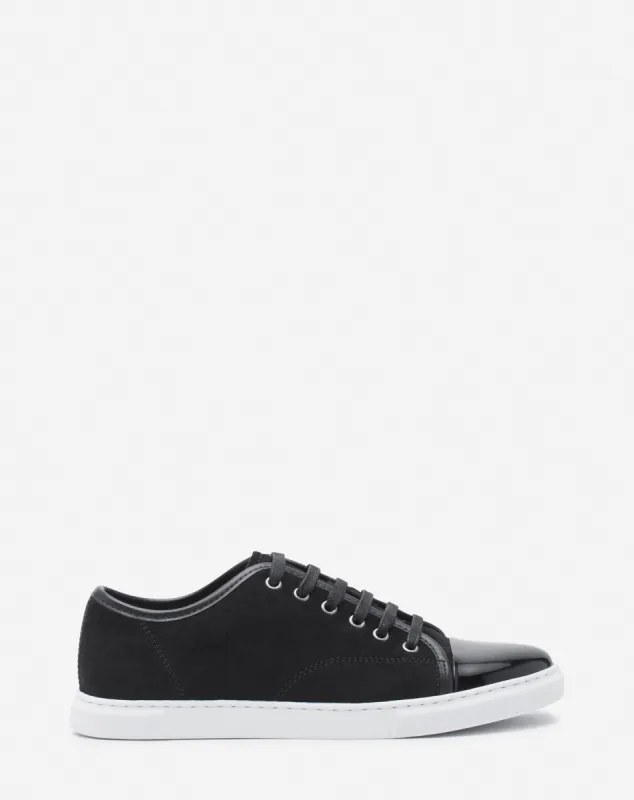 DBB1 SNEAKERS IN SUEDE AND PATENT LEATHER sold by Lanvin