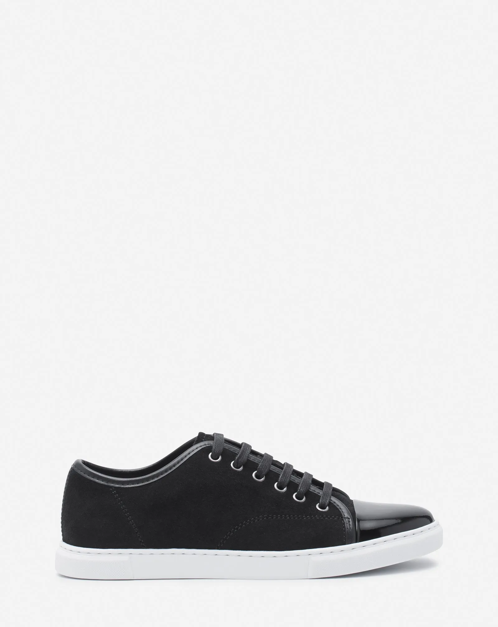 DBB1 SNEAKERS IN SUEDE AND PATENT LEATHER sold by Lanvin