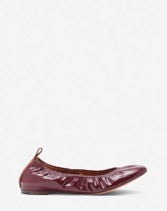 THE BALLERINA FLAT IN PATENT LEATHER sold by Lanvin