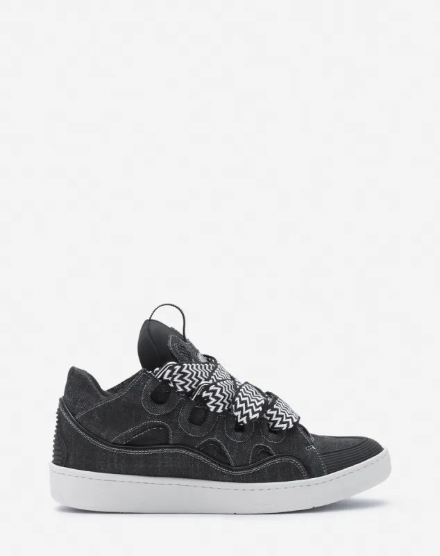 CURB SNEAKERS IN DENIM sold by Lanvin