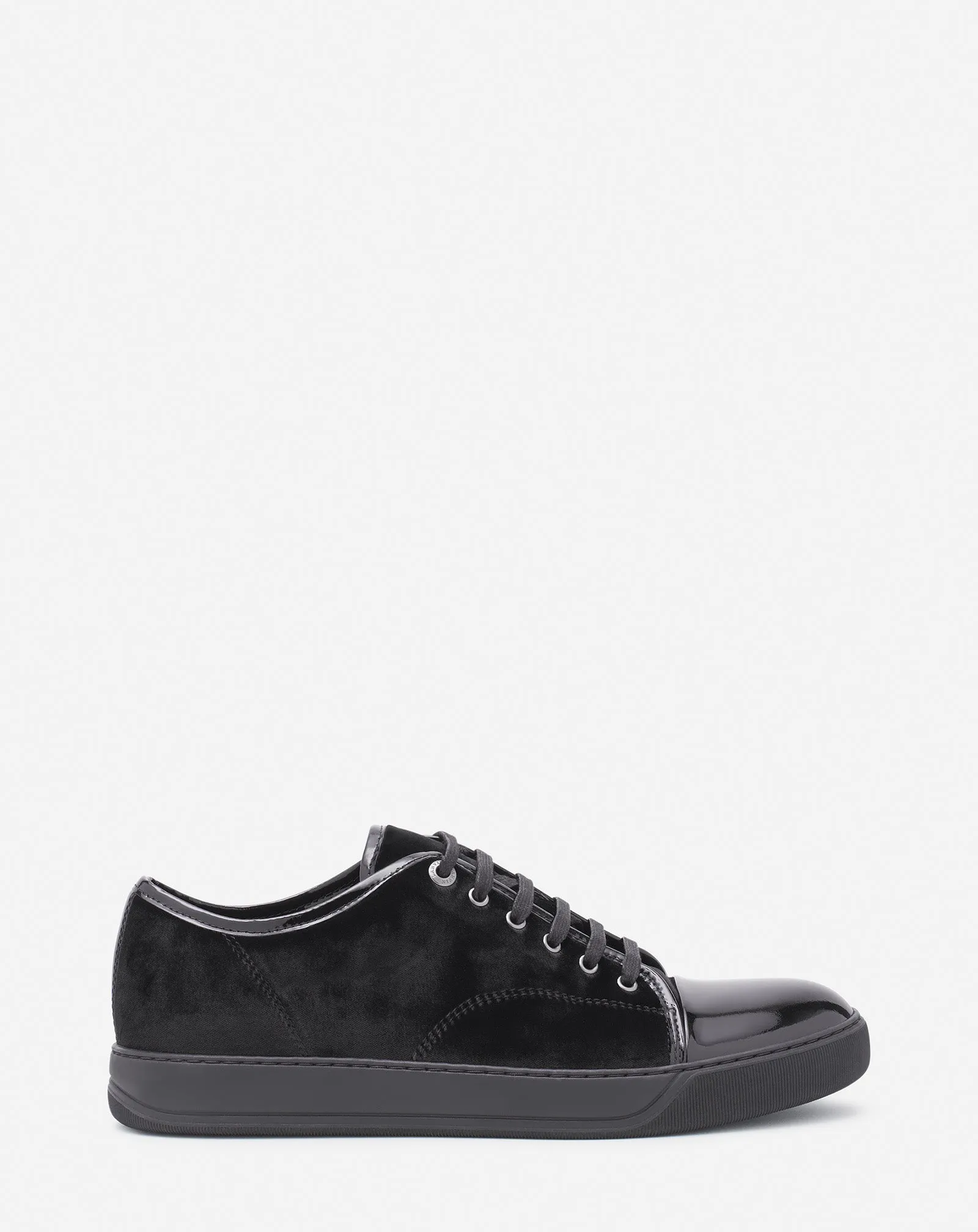 DBB1 SNEAKERS IN VELVET AND PATENT LEATHER sold by Lanvin