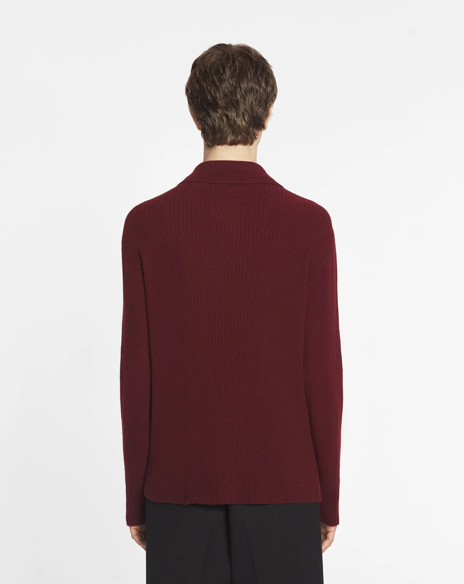 POLO-NECK RIBBED CARDIGAN sold by Lanvin product image thumbnail 4