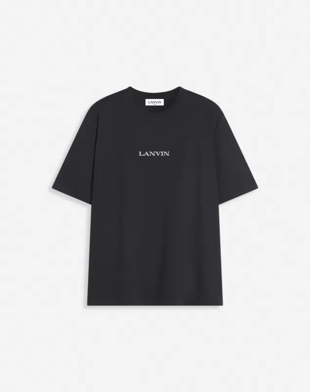 BLACK LANVIN EMBROIDERED T-SHIRT sold by Lanvin