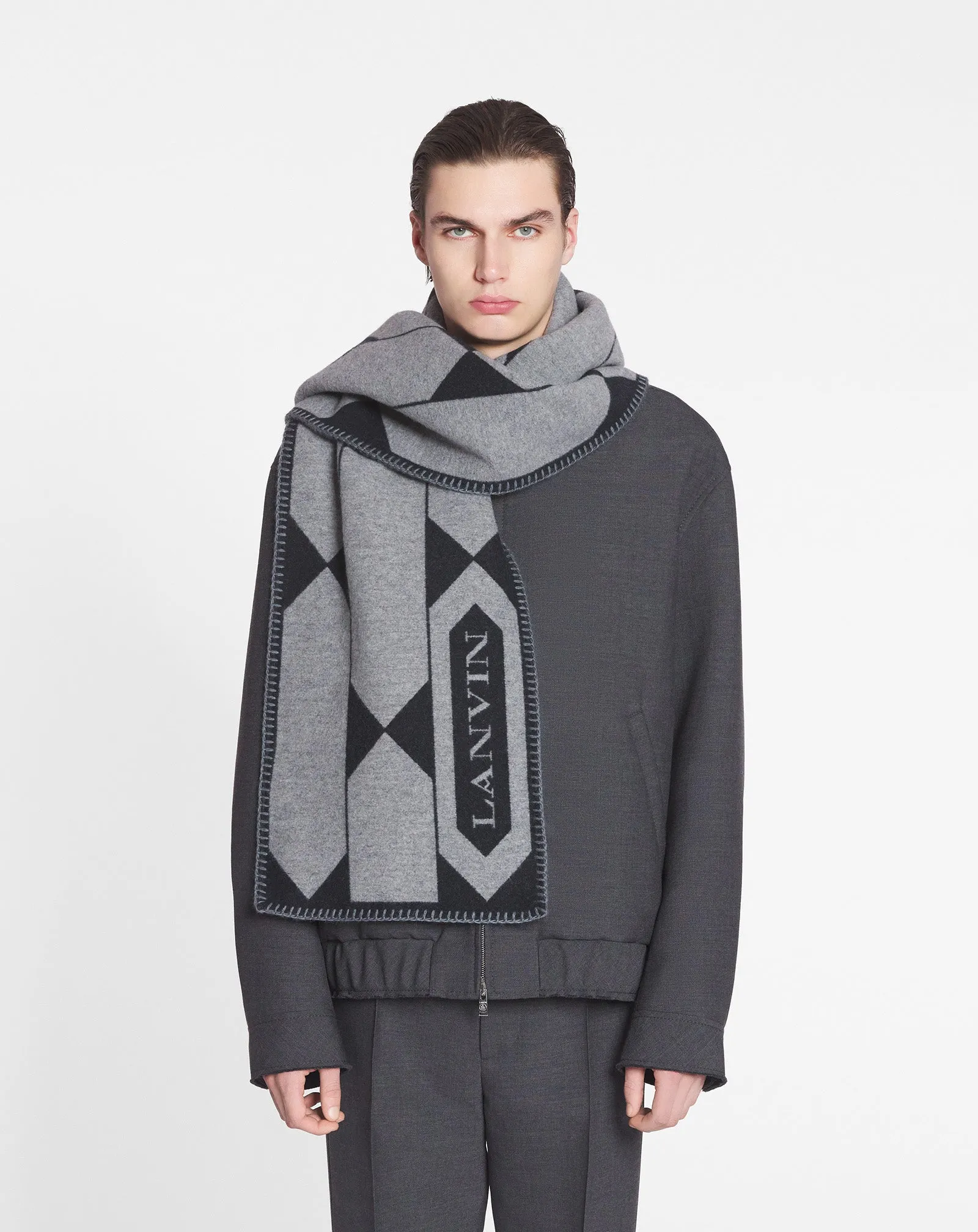 LANVIN LABEL SCARF IN WOOL sold by Lanvin product image thumbnail 3