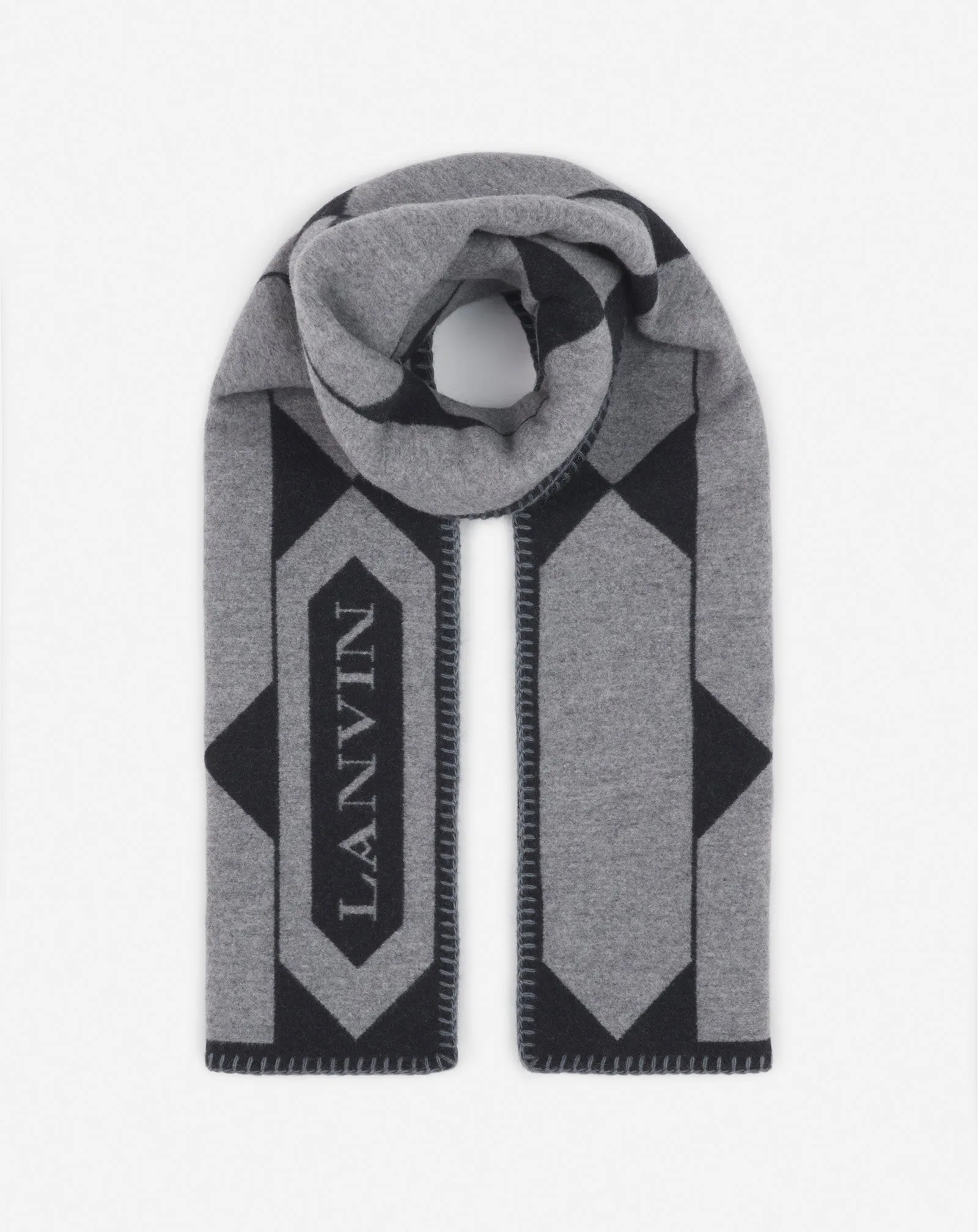 LANVIN LABEL SCARF IN WOOL sold by Lanvin product image thumbnail 4