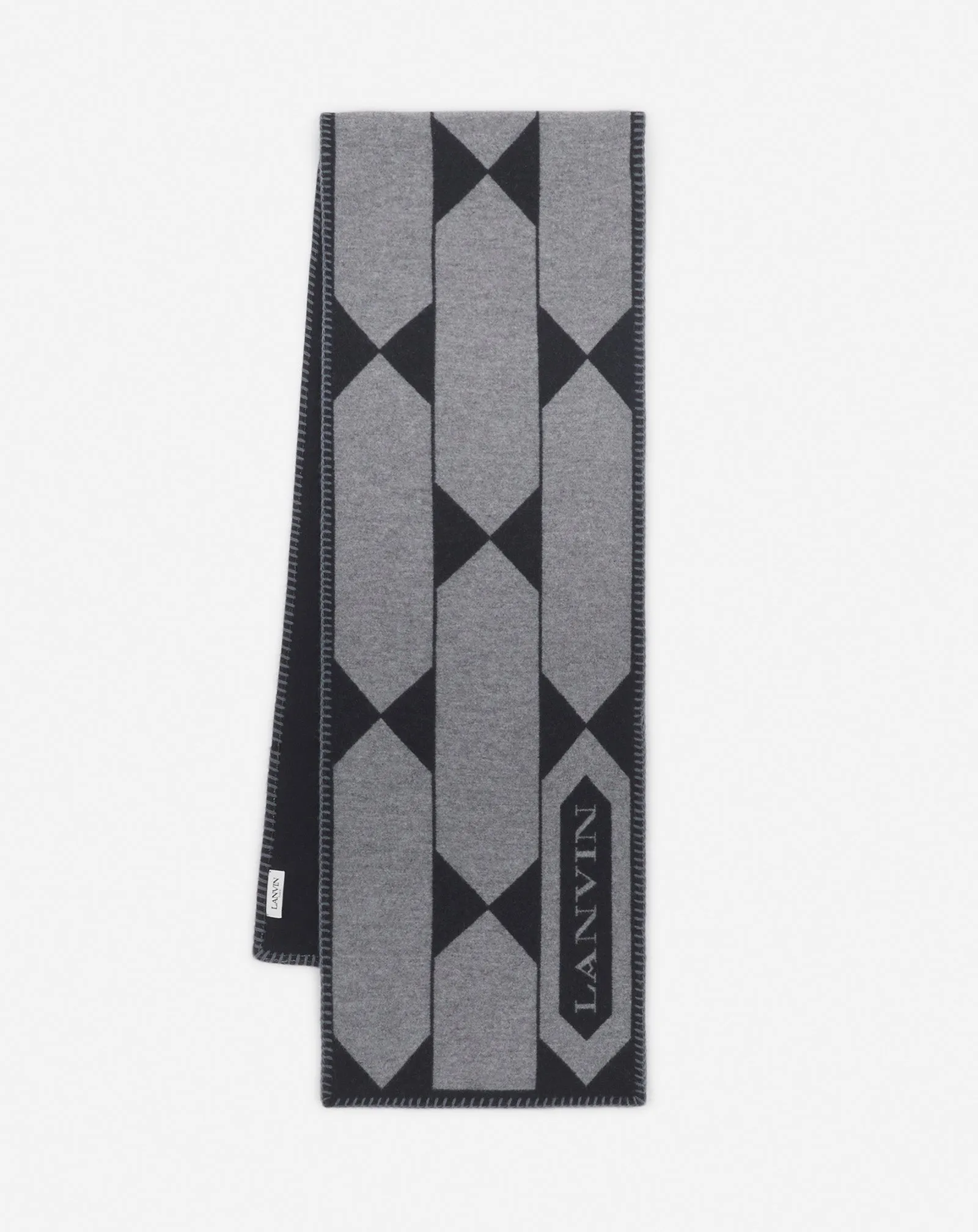 LANVIN LABEL SCARF IN WOOL sold by Lanvin