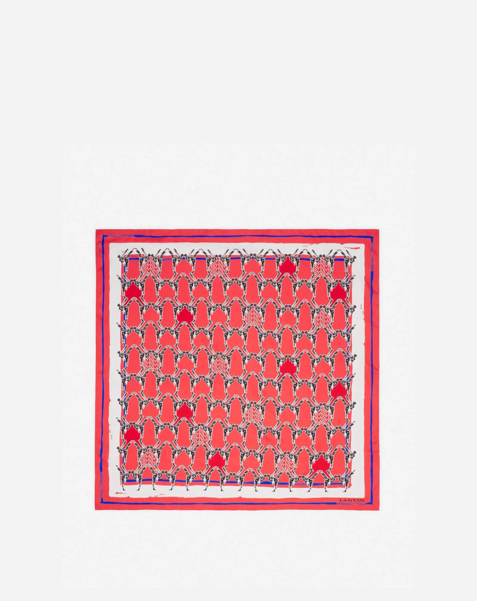 SILK SCARF WITH A SPORTS PRINT sold by Lanvin