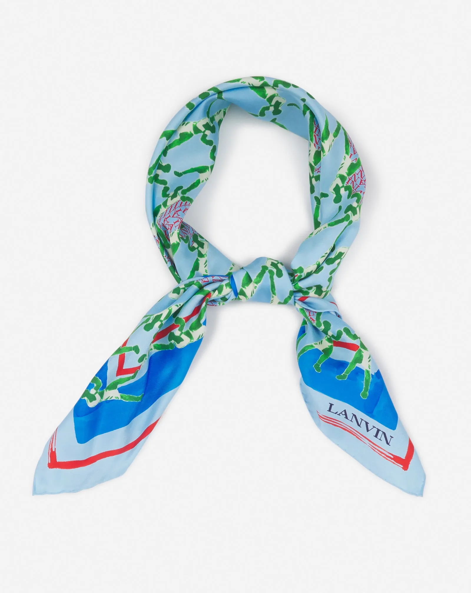 SILK SCARF WITH A SPORTS PRINT sold by Lanvin product image thumbnail 4