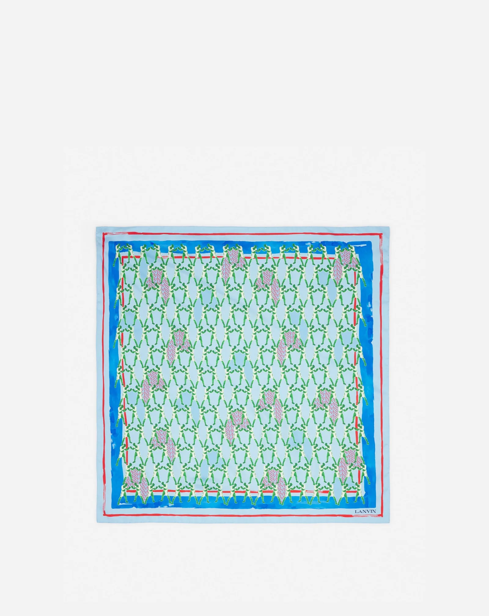 SILK SCARF WITH A SPORTS PRINT sold by Lanvin