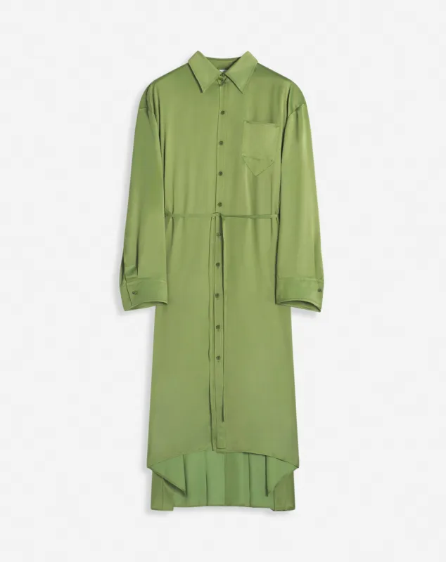 SHIRT DRESS WITH PLEATS sold by Lanvin