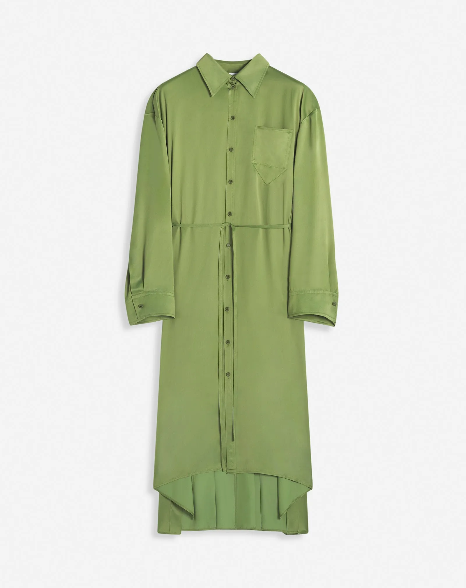 SHIRT DRESS WITH PLEATS sold by Lanvin