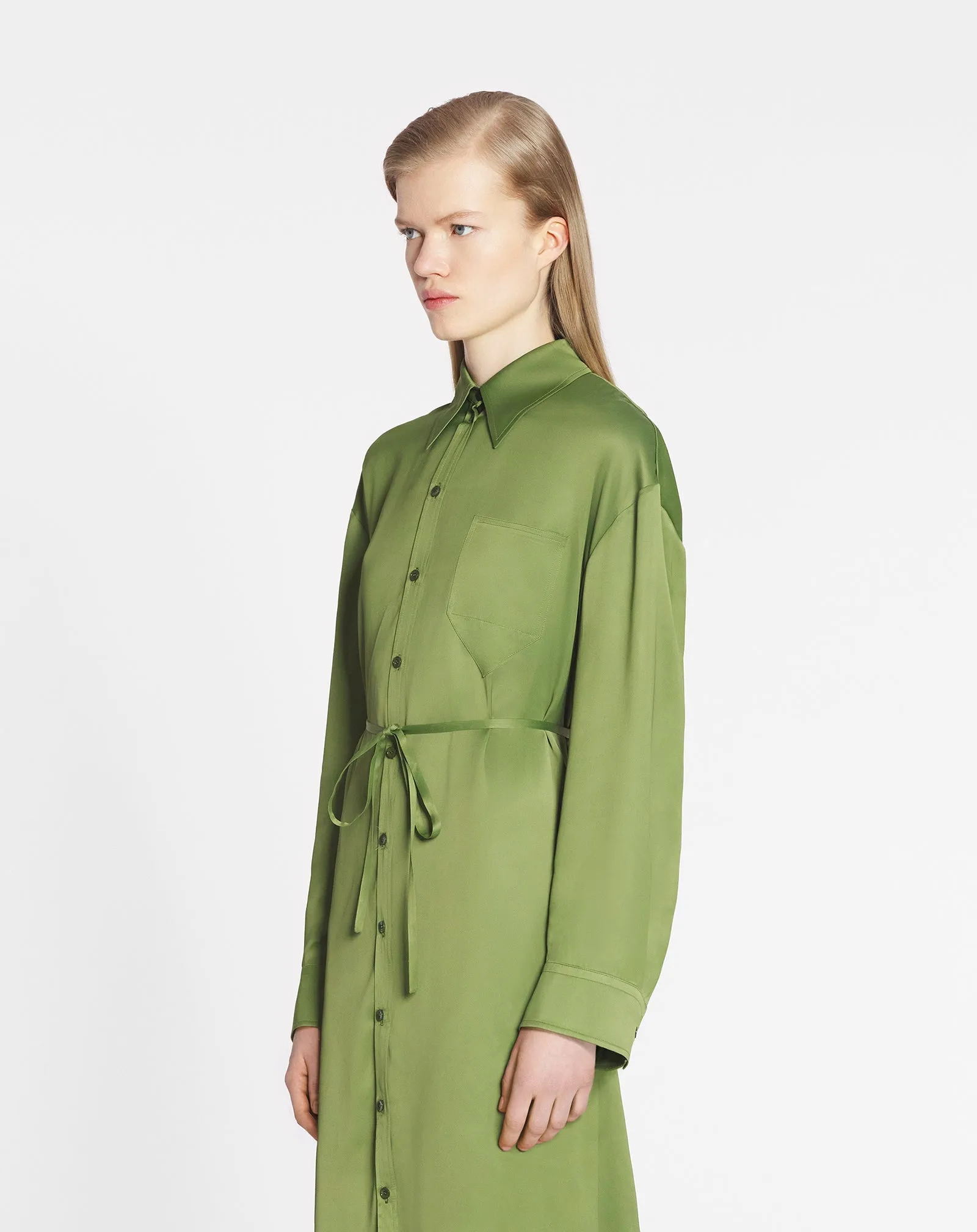 SHIRT DRESS WITH PLEATS sold by Lanvin product image thumbnail 3