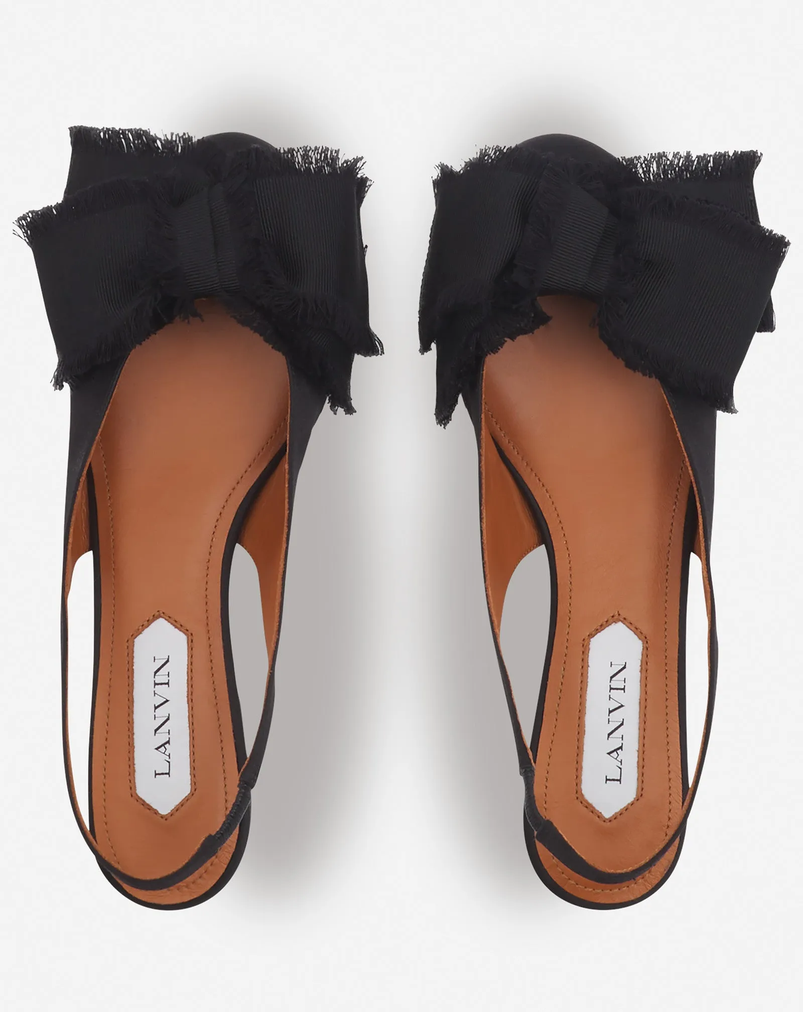 SLINGBACK BALLERINA FLAT IN SATIN sold by Lanvin product image thumbnail 3