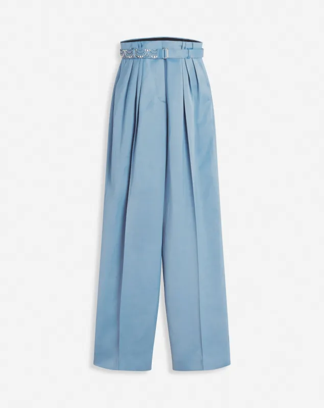 EMBROIDERED WIDE-LEG PANTS sold by Lanvin