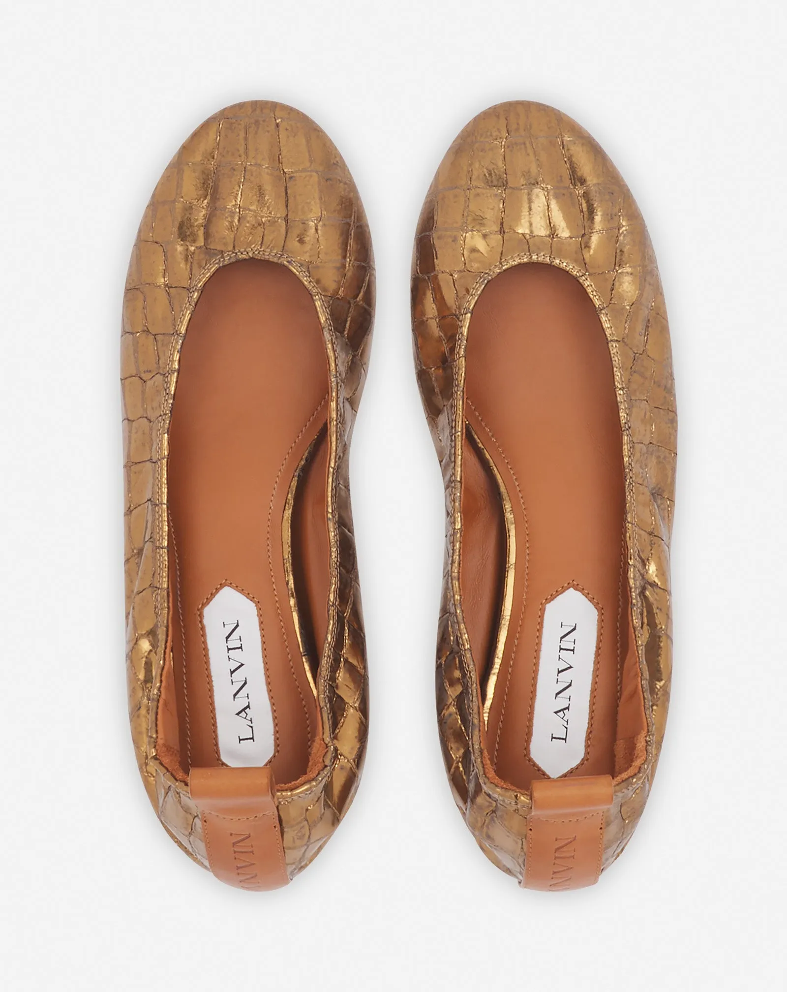 THE BALLERINA IN CROCODILE-EFFECT LEATHER sold by Lanvin product image thumbnail 3